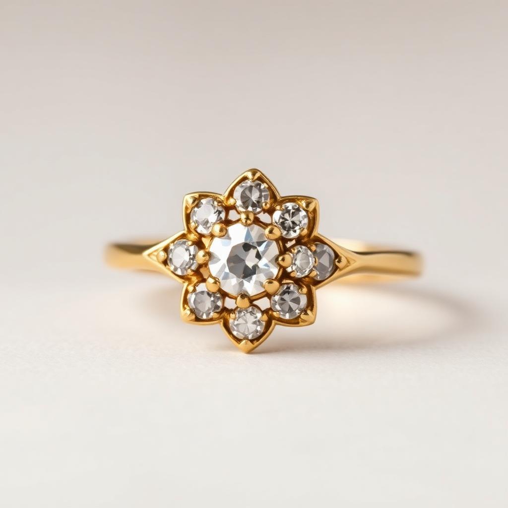 Anel Chuveiro de Diamantes
